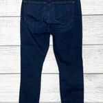 Loft Dark Wash Denim Curvy Skinny Jeans with Button Up Ankles Womens Size 4 / 27 Photo 7