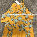 Anthropologie  | Varun Bahl Warbler Yellow Floral Jumpsuit NWT Size 12 Photo 9