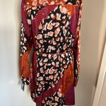 Donna Morgan NWT Floral Mini Dress - Long sleeves and V-neck design Size 18 Photo 7