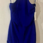 Michelle Mason Mason blue silk mini size 0 NWT Photo 0