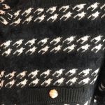 Oliver O nwt size medium Black and White houndstooth Women's Sweater jacket Photo 2