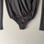 ANGL  sz S black‎ blouson bodysuit Photo 2