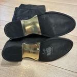 Ted Baker  London Black Brown Leather Knee High Riding Boots Size 7 Photo 5