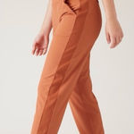 Athleta Brooklyn Ankle Pants High Rise Size 6 Orange Pull On Photo 0