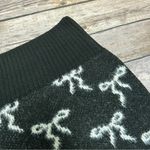 Urban Outfitters Out From Under Black Ivory Cozy Up Fuzzy Eyelash Knit Sweater Bows Shorts Medium Photo 2