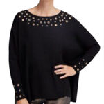 Chico's  Black Top with Gold Eyelets Photo 0