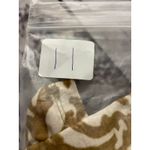 Catherines  Tee Shirt Womens 2X Short Sleeve V Neck Geometric Gold White Photo 8