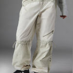 Silence + Noise Grey Lee Motocross Sage Streetwear Cargo Utility Pants Size S Photo 0