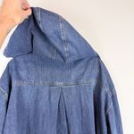 NWT Ruti Relaxed Denim Hooded Jacket Zip Up Slouchy Size Small/ Medium Blue Photo 8