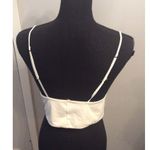 Silk SilRiver White Crop Top New NWT Medium M Spaghetti Straps Photo 2