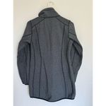 Eddie Bauer  Long Zip Knit Herringbone‎ Coat Jacket Women's Medium XS Photo 5