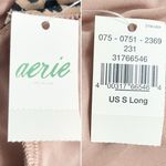 Aerie NWT Leopard Print Wrap Top One Piece CutOut Swimsuit Mocha Size Small Long Photo 11