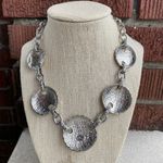 Vintage Joan Rivers Chunky Goldtone Silvertone Link Bold Statement Necklace Photo 6