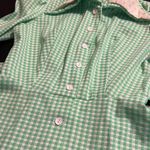 Vintage 60s/70s Long Sleeve Dress. International ladies garment workers union. Green Photo 3