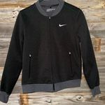 Nike  Women's Golf Wool Bonded Bomber Jacket- size M- polyester Dark grey Photo 0