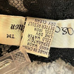 S.M Collection Top Womens S Black Lace Beaded Dressy Embellished Holiday Party Photo 8