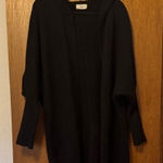 Comfyluxe Black Oversize Cardigan with Hood Photo 0