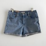 Levi's Mid Length Women’s Hypersoft Mid Rise Shorts Light Wash Size 10 Waist 30 Photo 7