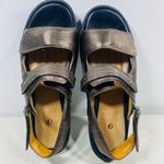 Clarks Artisan Unstructured Un Harvest Comfort Sandal Chunky Heel Sz 11W Silver Photo 4