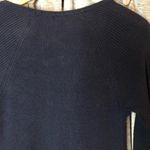 J.Jill Blue Ruffle Bottom Ribbed Three Quarter Sleeve Silk Blend Cardigan Medium Photo 12