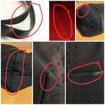 BVLGARI BULGARI "LOGO MANIA" BLACK SIGNATURE PRINT CANVAS TOTE BAG WITH LEATHER TRIM Photo 11