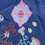 Johnny Was Alesa heavily embroidered Tiered Silk Tunic NWT RARE Photo 10