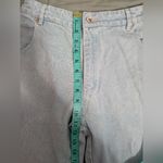 Maniere De Voir  High Rise Distressed Straight Relaxed Jeans W8 Light Wash Photo 6