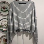 Pistola Eva Cropped Sweater in Blue Crush Revolve Photo 1