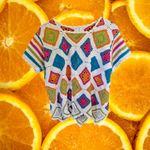 Handmade Hand‎ Made Granny Square Patchwork Sweater Photo 2