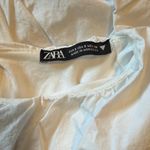 ZARA  white Puff Sleeve Top Photo 1