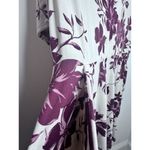 Torrid  Size 3 (22/24W) Purple Flora Print Super Soft Mini Skater Dress Date Nigh Photo 8