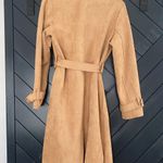Tan Suede French Coat Size M Photo 1