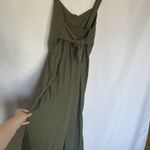 Wild Fable green jumpsuit sleeveless bow detail ruched back sweetheart neckline Photo 6