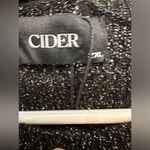 Cider  black silver sparkle pearl button cardigan NWT Photo 5