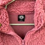 PacSun  Pink Teddy Sherpa Floral Zip Up Puffer Bomber Jacket Size Small Photo 9