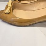 Kate Spade Nude Patent Leather Bow Wedges Flats Size 9.5 Photo 8