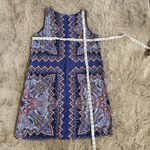 J Jill Dress Paisley Print Colorblock Sleeveless 100% Rayon Side Pockets Medium Photo 6