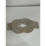 Rhinestone Applique Embellishment Crystal Diamante Knot Silver Tone Photo 0