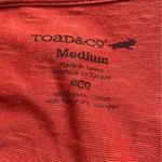 Toad & Co Cue Long Sleeve Wrap Dress Burnt Orange Space Dye Women’s Size Medium Photo 5