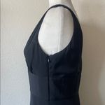 J.Crew  Women's 4 Black 100% Silk Crepe Sophia Sleeveless Midi Dress Photo 6