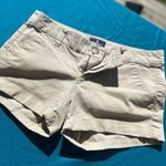 American Eagle Midi Stretch Khaki Shorts Photo 0