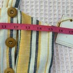 Forever 21  wide leg linen blend earthy bohemian chic jumpsuit/romper NWT SM Photo 10