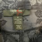 Style & Co Style &‎ Co Floral Blue Textured Wash Tapered Jeans Women's Size 8 Photo 6