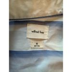 Wilfred Aritzia  Free Oversized Button Down White and Blue Striped Shirt Sz XS Photo 2