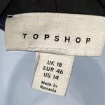 Topshop NEW Smoking Blazer Mini Dress Long Sleeve Button Front Jacquard Print Photo 7