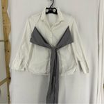 Lush Clothing Lush Button Down Long Sleeve Shirt Long Tie Medium White Photo 0