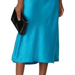 Club Monaco  Bias Blue Midi Skirt Photo 0