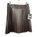 DKNY NWT Faux Leather Accordion Style Skirt Photo 0