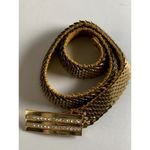 Cinch Vintage Statement Belt Womens Gold Rhinestone 90s  Waist Scales Glamour Photo 2