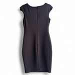 Sangria Black Cocktail Dress with Studded Collar Photo 1